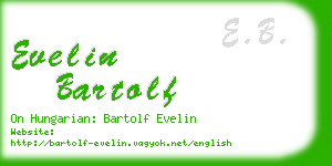 evelin bartolf business card